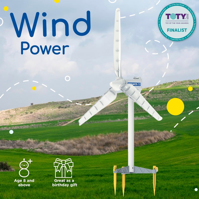 Thames & Kosmos Wind Power V4.0 STEM Experiment Kit | Build a 3ft Wind Turbine to Generate Electricity | Learn About Renewable Energy & Power a Small Model Car | Weatherproof for Outdoor Use - Image 2