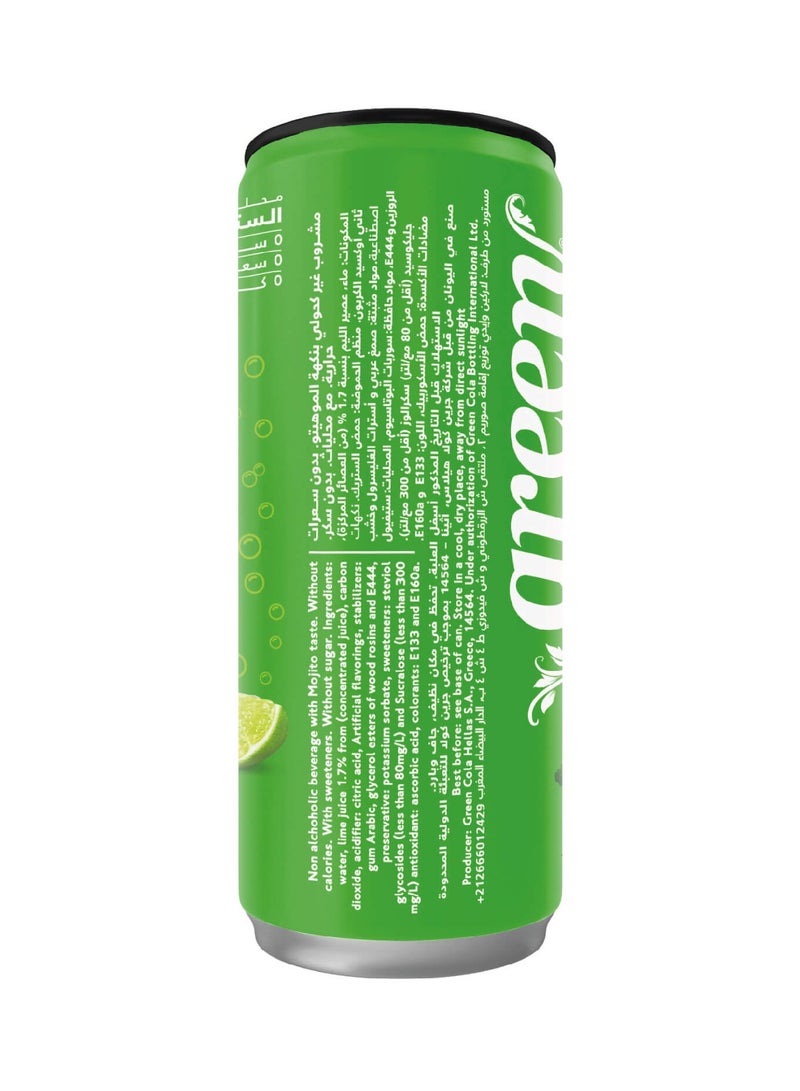 Green Cola Mojito Soft Drink Can 330ml - Image 2