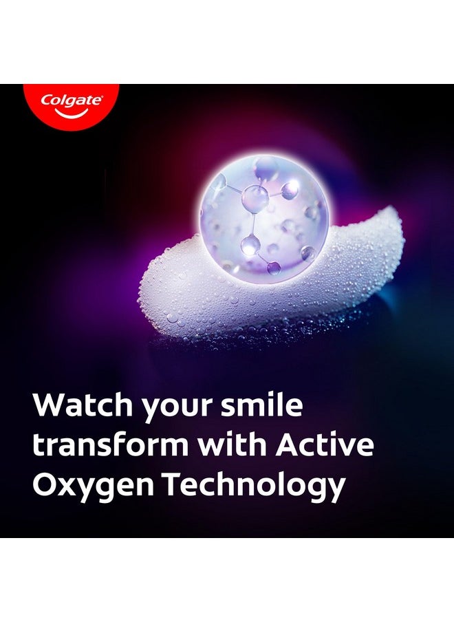 Colgate - Visible White O2, Teeth Whitening Toothpaste (50G) For Noticeably Whiter Teeth Starting In 3 Days With Active Technology, Enamel Safe Teeth Whitening & Fresh Breath - Image 1