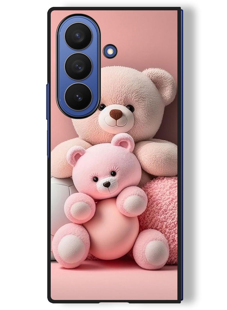 Theodor Case Compatible with Samsung Galaxy Z Fold 7 - 8 Inch Protection Shockproof Bumper Cover Teddies - Image 1