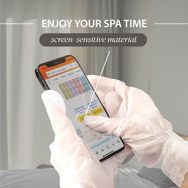 Innerest 24 Pairs Original Derma Beauty Hand Mask Bulk, Moisturizing Hand Gloves for Dry Hands, Nail Care Essential (Vitamin E) - Image 4