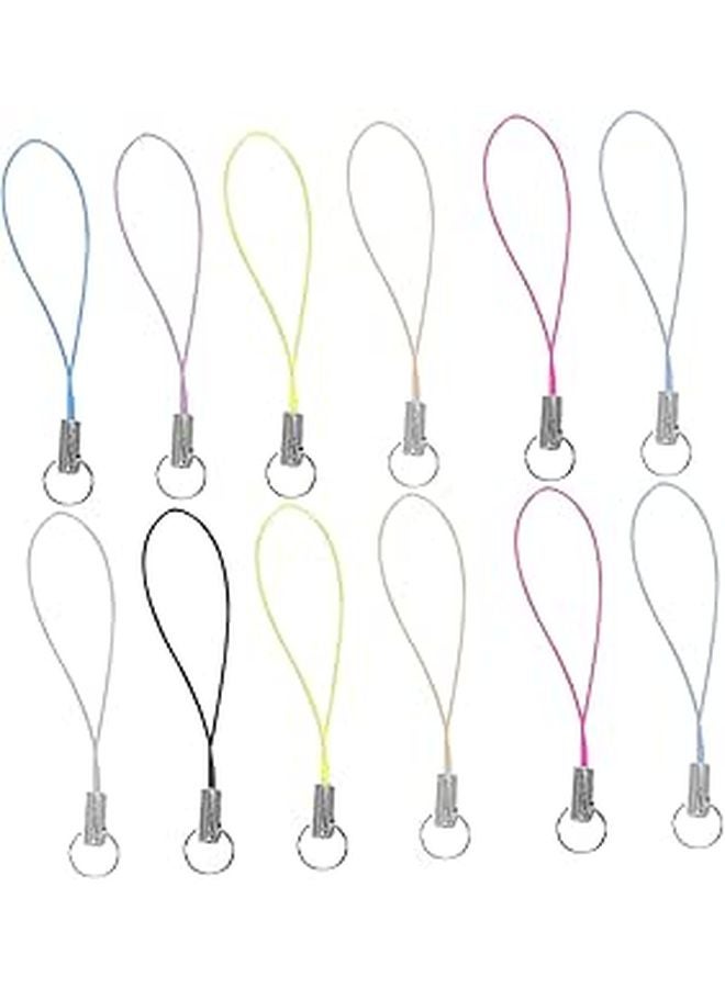 100 Pcs Wrist Lanyard for Phone Keys USB Drive Multi Color Pendant Strap - Image 1