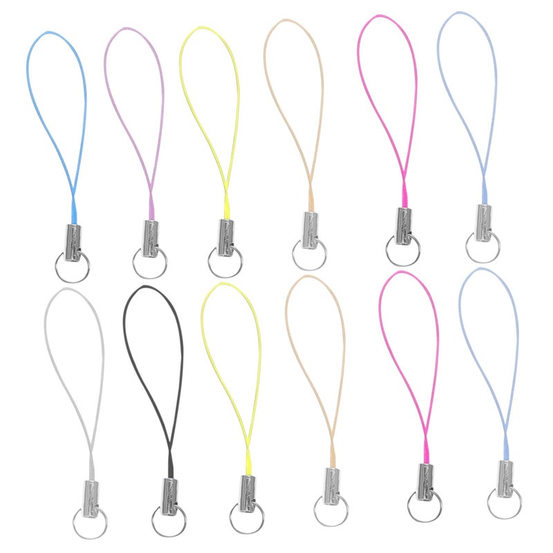 100 Pcs Wrist Lanyard for Phone Keys USB Drive Multi Color Pendant Strap - Image 2