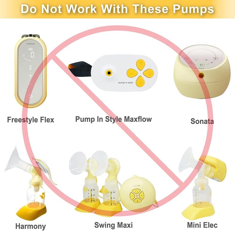 Nenesupply Compatible Pump Parts for Medela Breastpumps XX Small 19mm Breastshield Valve Membrane - Image 3