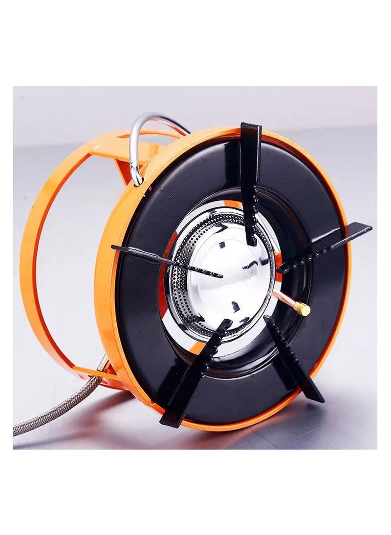 دي إل سي  موقد غاز محمول صغير الحجم للطهي والتخييم موقد غاز محمول صغير الحجم للطهي والتخييم Portable Mini Gas Stove for Cooking and Camping موقد غاز محمول صغير للتخييم موقد الطبخ Portable Mini Gas Stove Camping Cooking Stove موقد غاز محمول صغير للتخييم الطبخ Portable Mini Gas Stove for Camping Cooking  - Image 2
