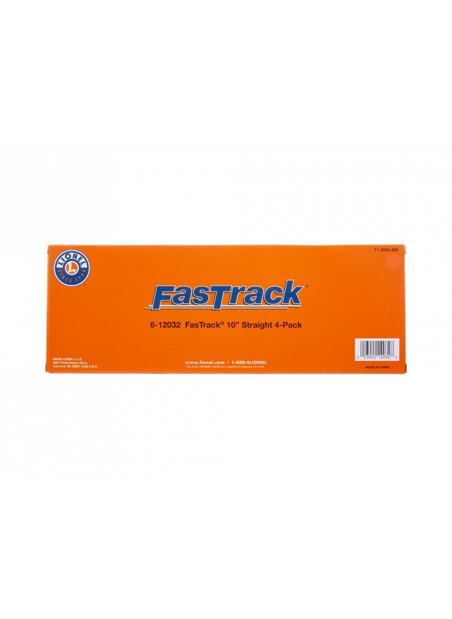 Lionel FasTrack 10 Straight Track, Electric O Gauge, 4-Pack