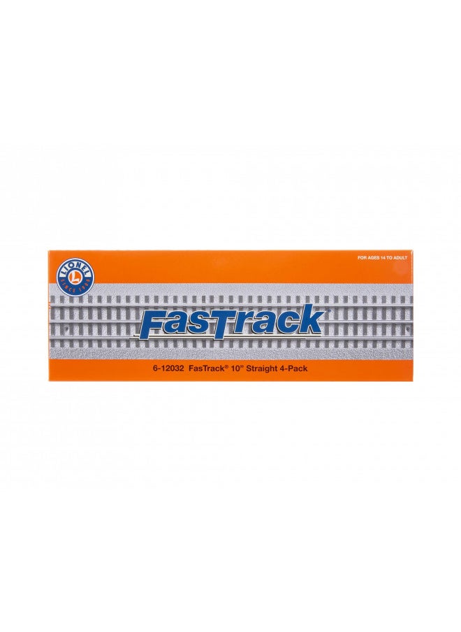 Lionel FasTrack 10 Straight Track, Electric O Gauge, 4-Pack