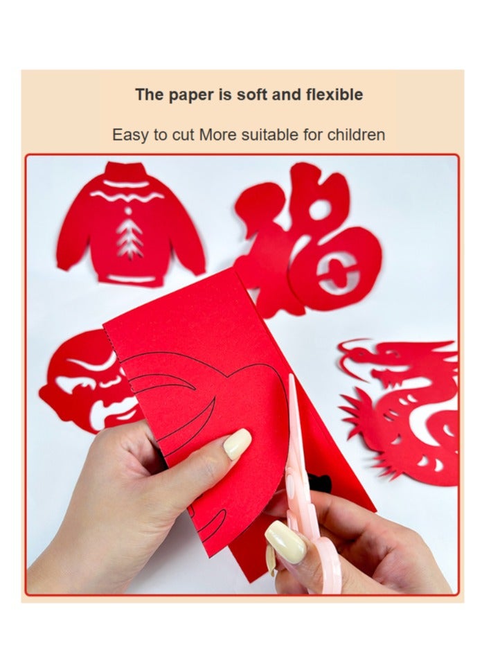 general Chinese Year of the Dragon children's paper-cutting box, DIY, Chinese style, suitable for children, safe, decorative, educational games, parent-child interaction - Image 4