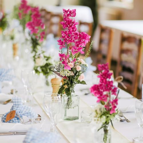CURATED CART Bougainvillea Artificial Flowers 30 Inch Pink - 1PCS Realistic Silk Faux Flower, UV Resistant Long Stem, Fake Hanging Vines for Outdoor Wedding Arch, Garden, Porch, Patio & Home Decor - Image 4
