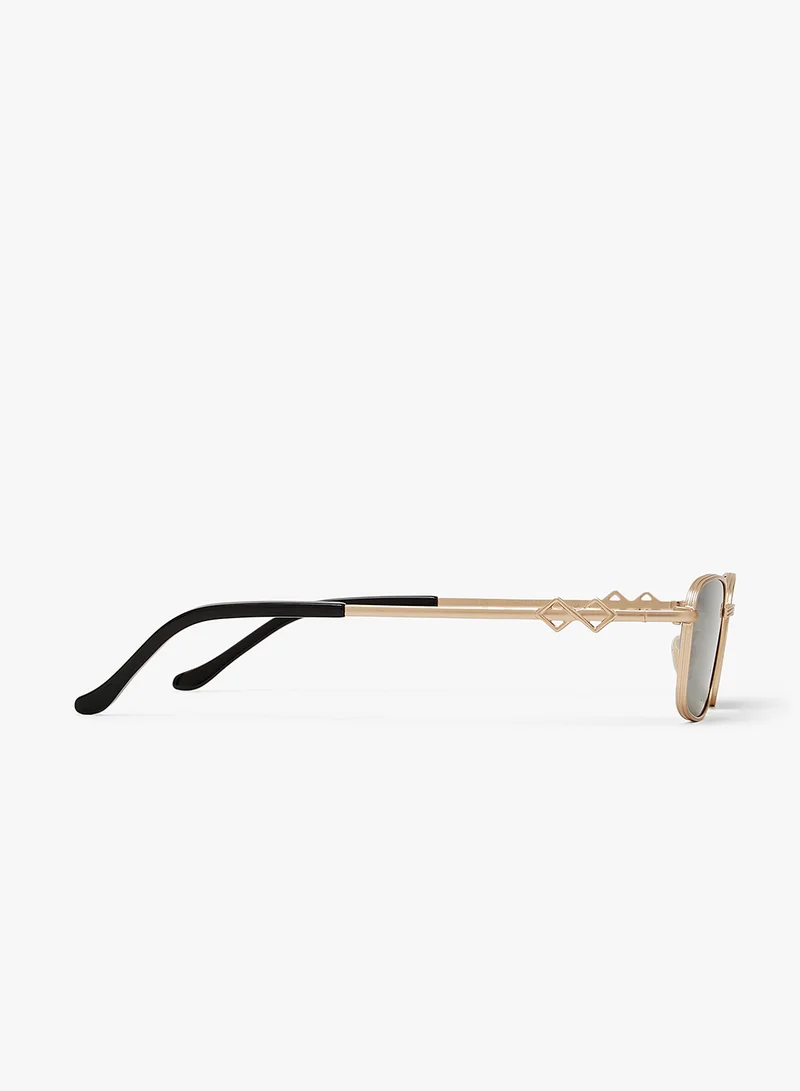 KAREN WAZEN Ellis Rectangle Sunglasses
