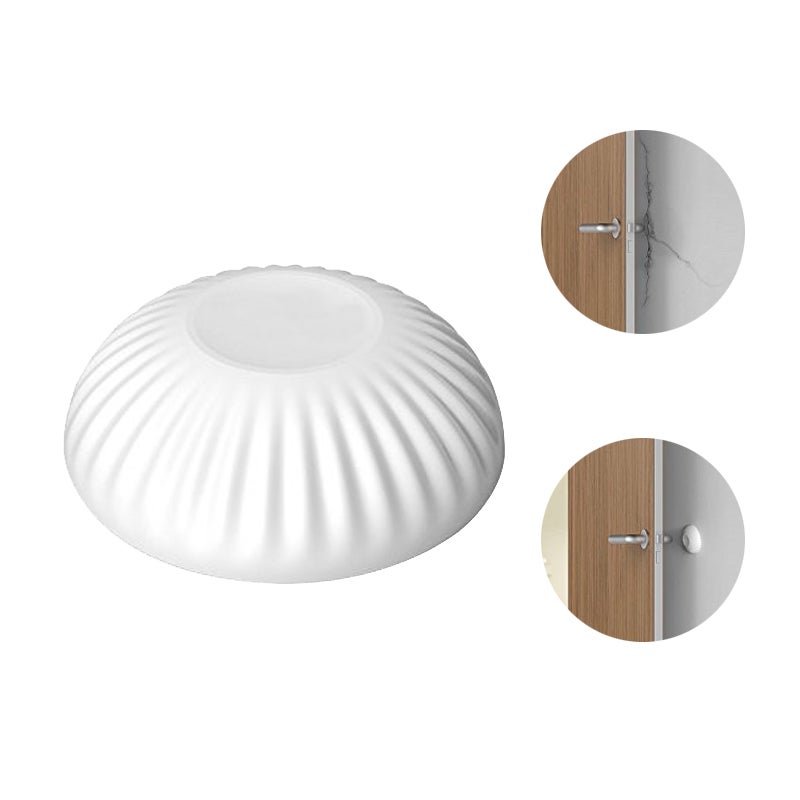 4 pcs New Silicone Punching Free Door Handle Bumper Wall Protector Door Guard (White) - Image 3