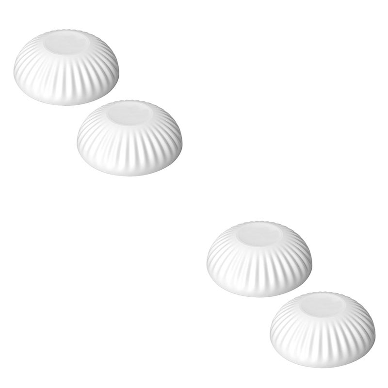 4 pcs New Silicone Punching Free Door Handle Bumper Wall Protector Door Guard (White) - Image 5
