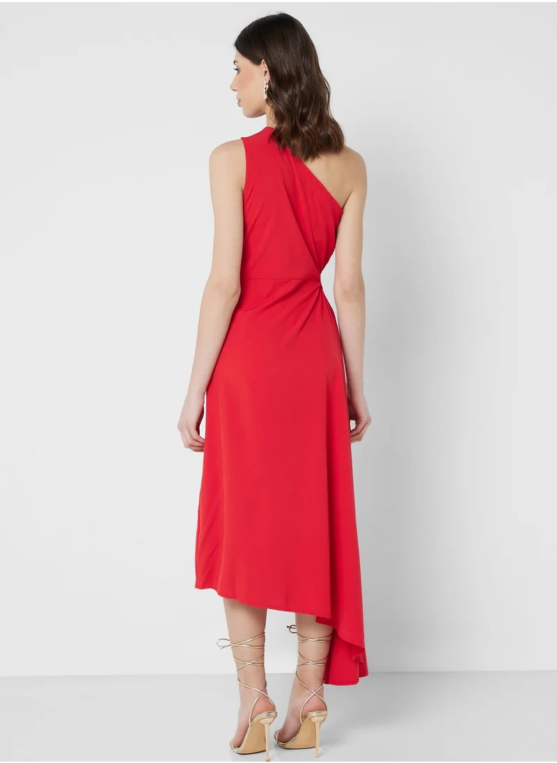 ELLA One Shoulder Asymmetric Cut Dress