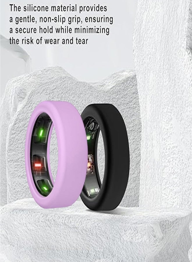 INOCEAN 2 Pcs Ring, Ring Cover, Ring Protector, Smart Ring Protector Sleeve Accessories Silicone Ring Cover Working Out Accessories Men Women (S 6,7,8,9,10) - Image 3