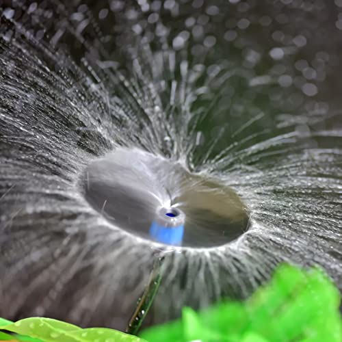 La Farah 100pcs Drip Emitters Fan Shape Water Flow Adjustable for 1/4" Drip Irrigation Tubing, Micro Spray Emitters 360 Degaree Garden Irrigation Sprayer for Watering System Kit Parts - Image 5