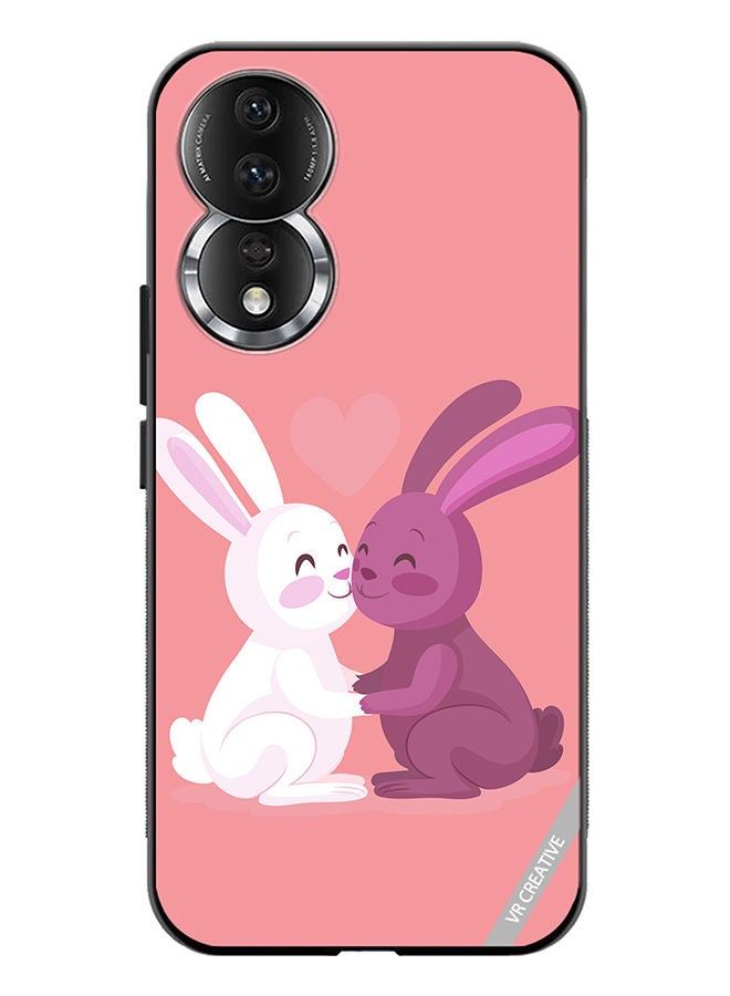 VR CREATIVE Protective Case Cover For Honor 80 Love Rabbits Design Multicolour - Image 1