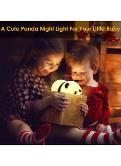 ARNOTEC Panda Night Light for Kids, Cute Panda Lamp Silicone Nursery Night Light Bedroom Nightlights USB Rechargeable Bedside Lamp for Baby Children Toddlers Women Teen Girls Breastfeeding Gift  - Image 3