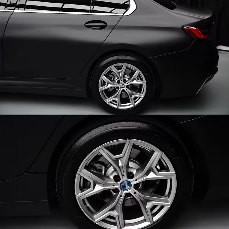 HAPPYMATES Matte Black Car Vinyl Wrap Film with Bubble Free Air Release Technology, Self Adhesive Automotive Decal Sheet for Cars Moto DIY Interior Exterior (1 Feet X 2 Feet) - Image 3