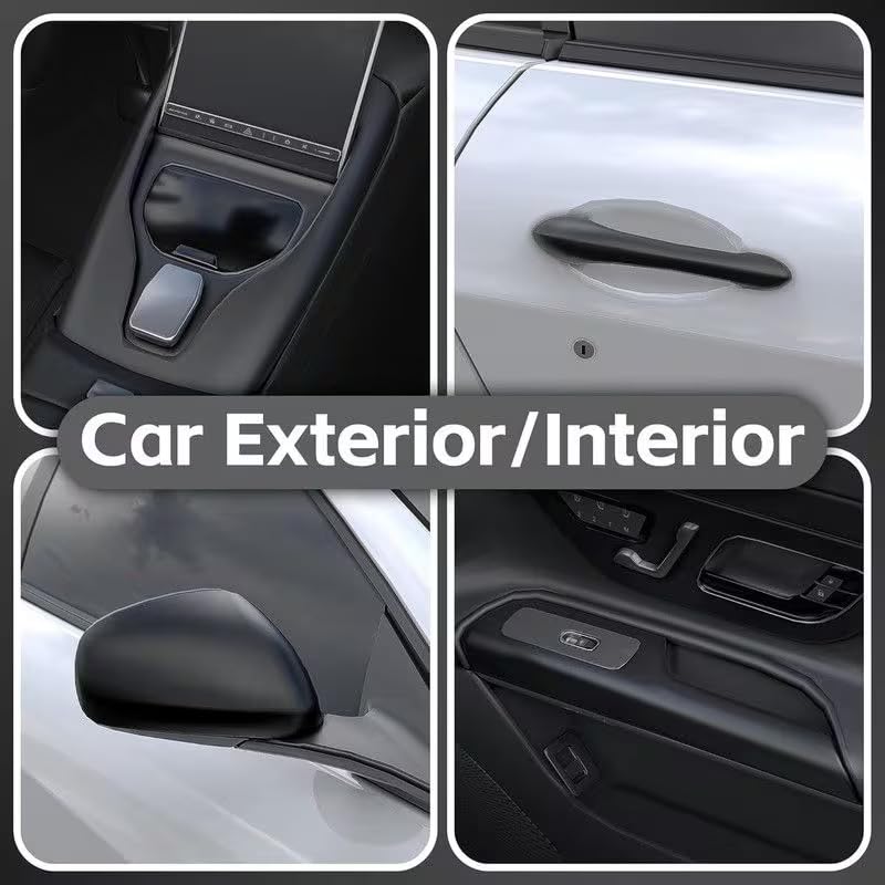HAPPYMATES Matte Black Car Vinyl Wrap Film with Bubble Free Air Release Technology, Self Adhesive Automotive Decal Sheet for Cars Moto DIY Interior Exterior (1 Feet X 2 Feet) - Image 5