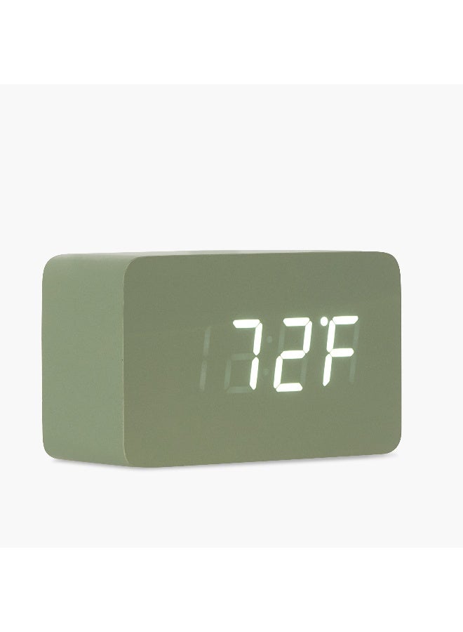 LIFESTYLE Digital LED Alarm Clock in Green - Image 4