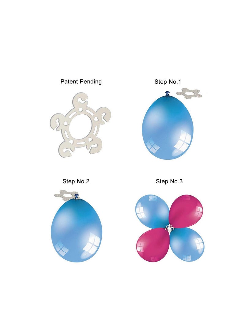 null - Tinabless Balloon Clips and Connectors for Balloon Arches, Columns, and Flower Decorations - Perfect for Party Decor and Event Styling. - Image 1