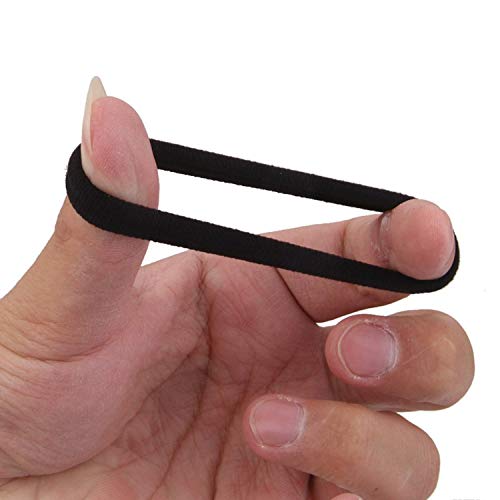 Glamyou Set Of 20 Pcs Effortless Black Colored Elastic Cotton Stretch Hair Ties Bands - Image 2