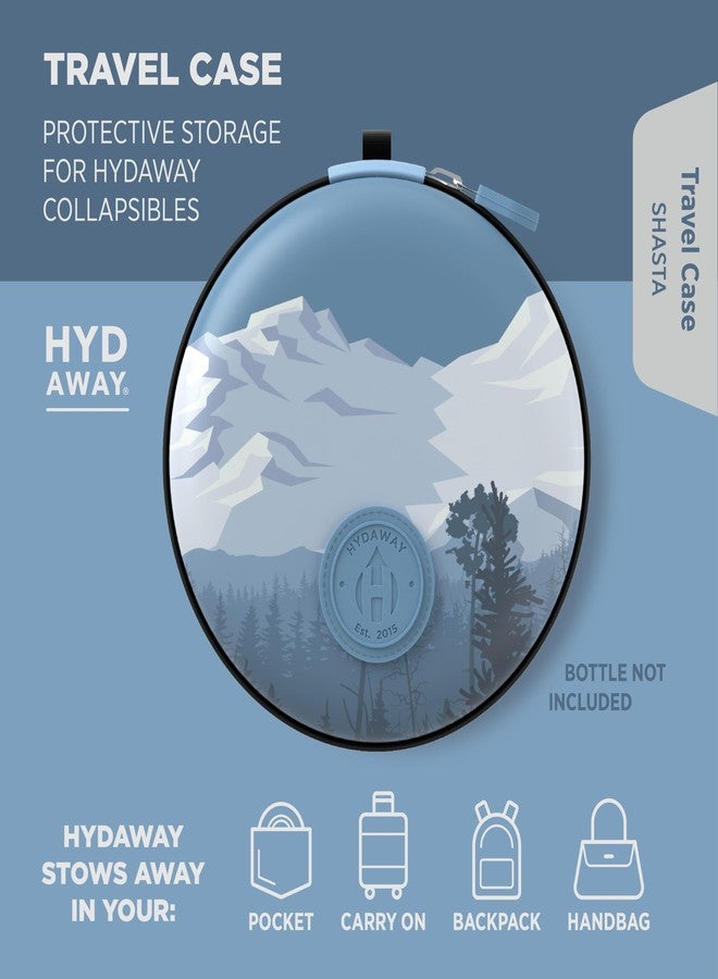 HYDAWAY Travel Case for Collapsible Bottles, Bowls & Cups - Protective Storage with Carabiner Clip - Durable, Water-Resistant, TSA-Friendly - Image 2