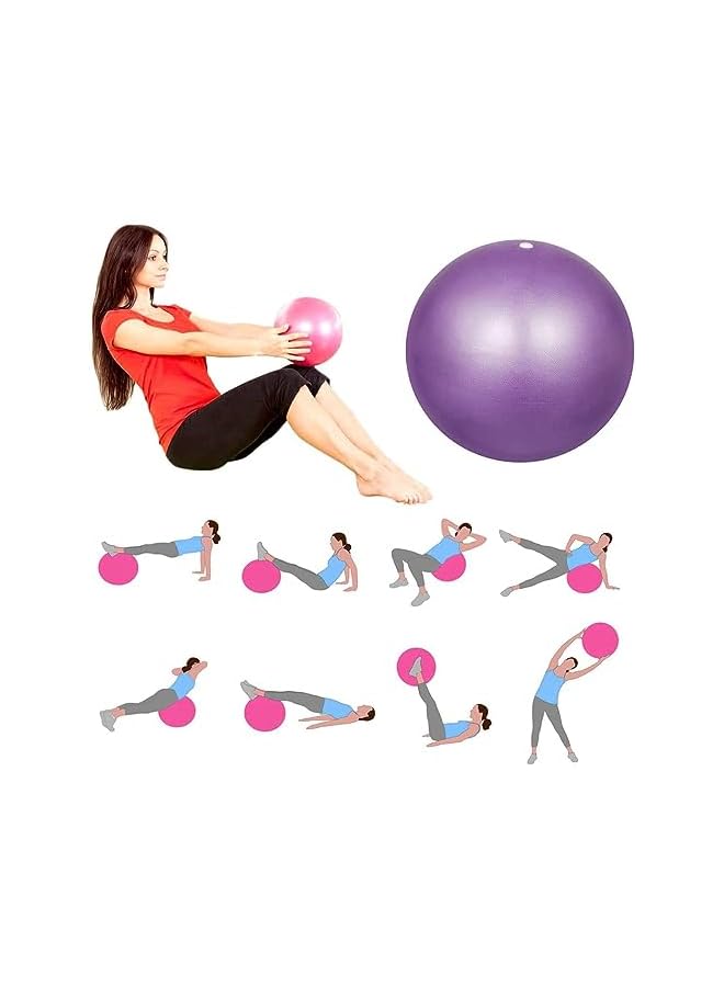 PROMASS 2 Pcs Exercise Ball, Small Exercise Ball With Pump, Yoga Ball With Anti-Burst And Anti-Slip, Pilates Ball, Core Ball, Gym Ball, Physical Therapy Ball, Balance Ball For Fitness  - Image 3