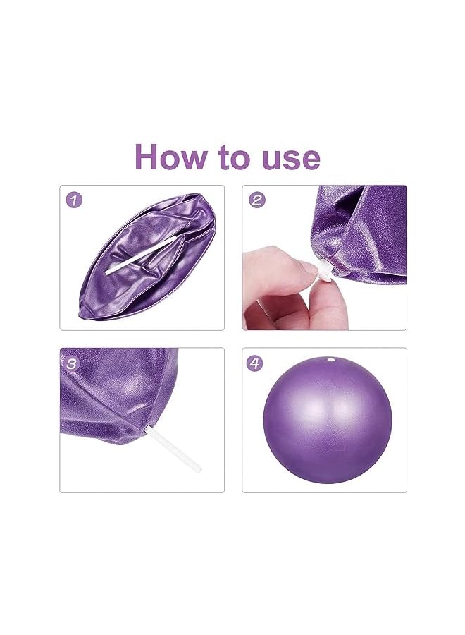 PROMASS 2 Pcs Exercise Ball, Small Exercise Ball With Pump, Yoga Ball With Anti-Burst And Anti-Slip, Pilates Ball, Core Ball, Gym Ball, Physical Therapy Ball, Balance Ball For Fitness  - Image 4