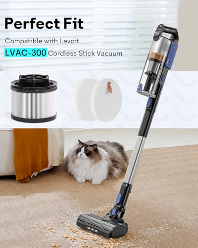 Leemone 18 PCS LVAC-300 / LVAC-200 MAX Vacuum Cleaner Replacement Filter, Compatible with Levoit Cordless Stick Vacuum Cleaner LVAC-300 Pro & LVAC-200 MAX, Filter Model No. LSV-V202F-WUS - Image 2