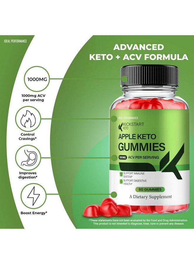 IDEAL PERFORMANCE Kickstart Keto ACV Gummies, Kick Start ACV Gummies Supplement - Maximum Strength, Keto Kickstart Keto+ ACV Gummys, All Natural Support Formula Kick Start Keto+ACV Advanced Formula Reviews (3 Pack) - Image 4