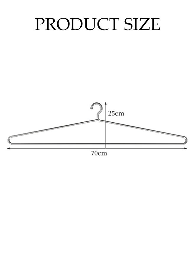 DUNISO 4-Piece Stainless steel Hanger Set, Sturdy and Durable, Metal Clothes Hanger suitable for Heavy-Duty Clothes, Jacket, Shirt, Pants, Suit Hangers（Silver） - Image 2
