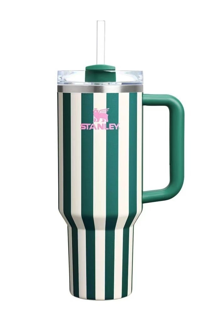 ستانلي STANLEY Quencher H2.0 Tumbler with Handle and Straw 40 oz Flowstate 3 Position Lid Cup Holder Compatible for Travel Insulated Stainless Steel Cup - Image 1