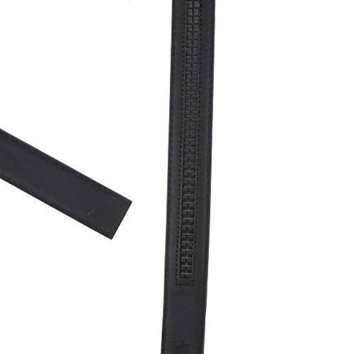 CALANDIS Men's Faux Leather Casual Formal Automatic Waist Strap Belts Slide Waistband Without Buckle, Multicolour - Image 3
