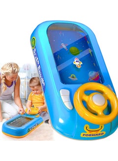 AUTOYSUR Musical Steering Wheel Toy,Fine Motor Skills Educational Toy,Desktop Gaming Device Music Funny Steering Wheel Toy,Simulation Steering Toys,Promote Child Parent Interaction for Boys Girls  - Image 1