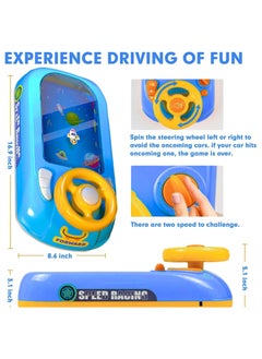 AUTOYSUR Musical Steering Wheel Toy,Fine Motor Skills Educational Toy,Desktop Gaming Device Music Funny Steering Wheel Toy,Simulation Steering Toys,Promote Child Parent Interaction for Boys Girls  - Image 2
