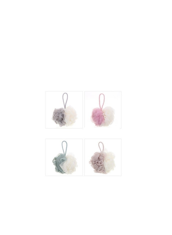 بروماس إسفنجة إسفنجية شبكية ناعمة للاستحمام وتقشير الحمام وإسفنجة استحمام شبكية وإسفنجة دش لغسل الجسم للنساء والرجال 4 ألوان فريدة (اللون 3) - Image 3