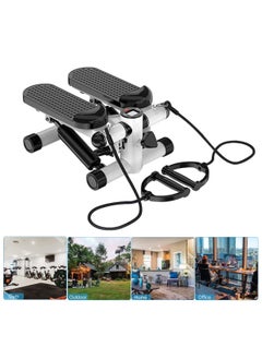 XiuWoo Mini Stepper Trainer with Resistance Band Portable Stair Stepper Exercise Machine Adjustable Fitness Bike Pedal Stepper Air Climber Pedal Exerciser 120KG Loaded LCD Monitor for Home Office Workout  - Image 5