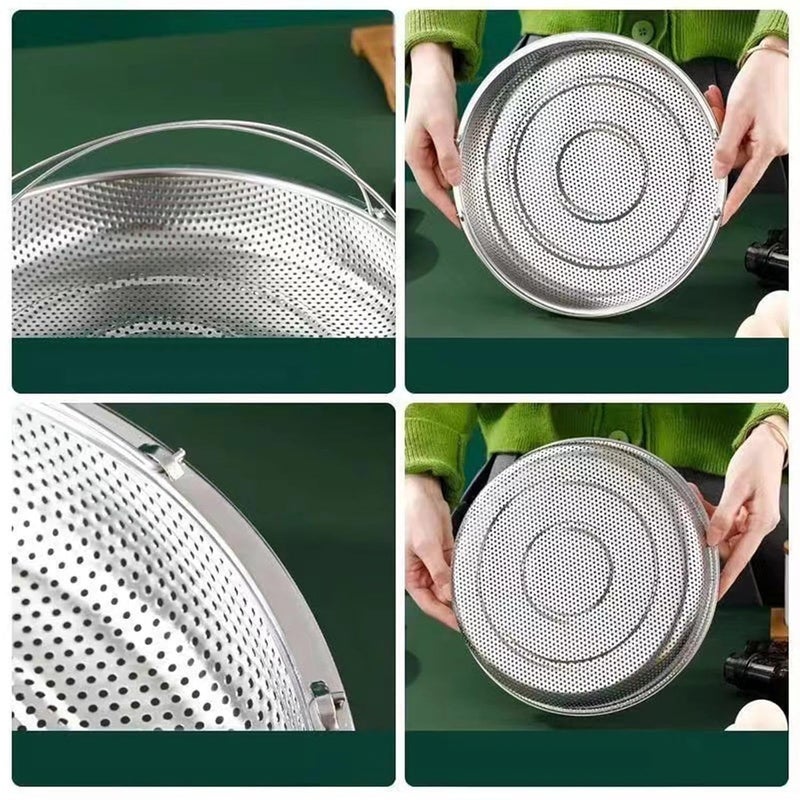 DEVANI IMPEX Folding Telescopic Cooking Veggie Vegetable Steamer Basket Metal Stainless Steel Steamer Basket Insert For Instant Pot Crock and Pot Fish Veggie Seafood 12 inches - Image 2
