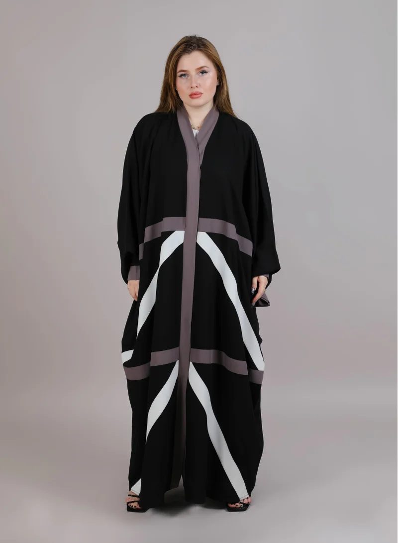 Msquare Black Korean Nida Bhist Abaya