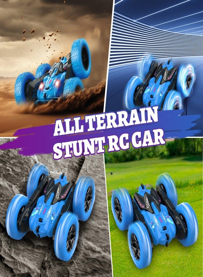 Pascol 360° Double-Sided RC Stunt Car - 4WD 2.4GHz Remote Control Off-Road Vehicle with LED Lights, High-Speed Rotation, Durable Racing Toy for Kids, Boys & Girls, Multicolor - Image 5