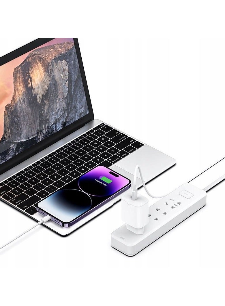 Recci FAST USB C 20W PD QC 3.0 WALL CHARGER + LIGHTNING CABLE FOR IPHONE  - Image 4