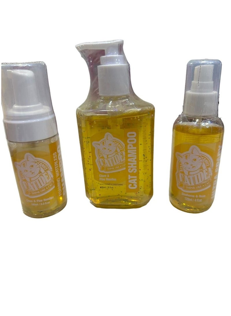 CATIDEA Scented hygiene kit with the scent of cloves and pine for cats