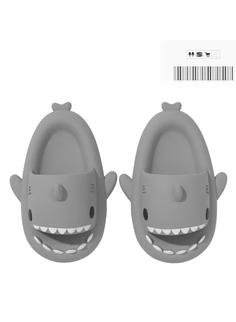 Style Women's sandals, slippers, cartoon shark slippers, indoor and outdoor couples
