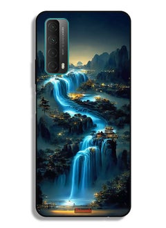 Tolwak Huawei P smart (2021) Protective Case Cover Waterfall Art  - Image 2
