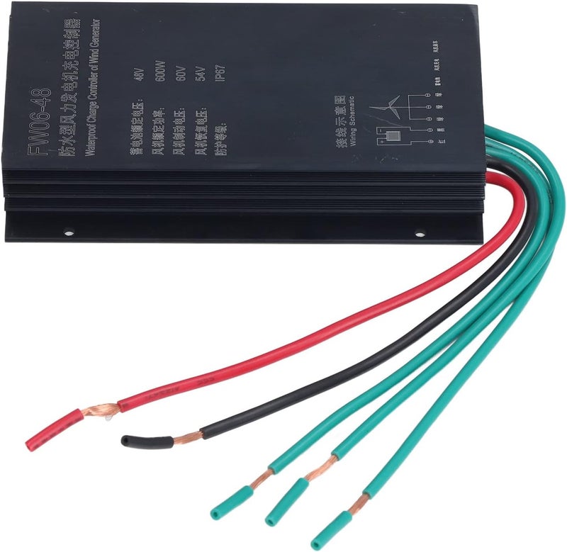 Wind Current Regulator 48V 600W | IP67 Weatherproof & Automatic Replenishing | Wind Generator Current Regulator for Wind Turbine Systems | Aluminum Alloy Shell - Image 1