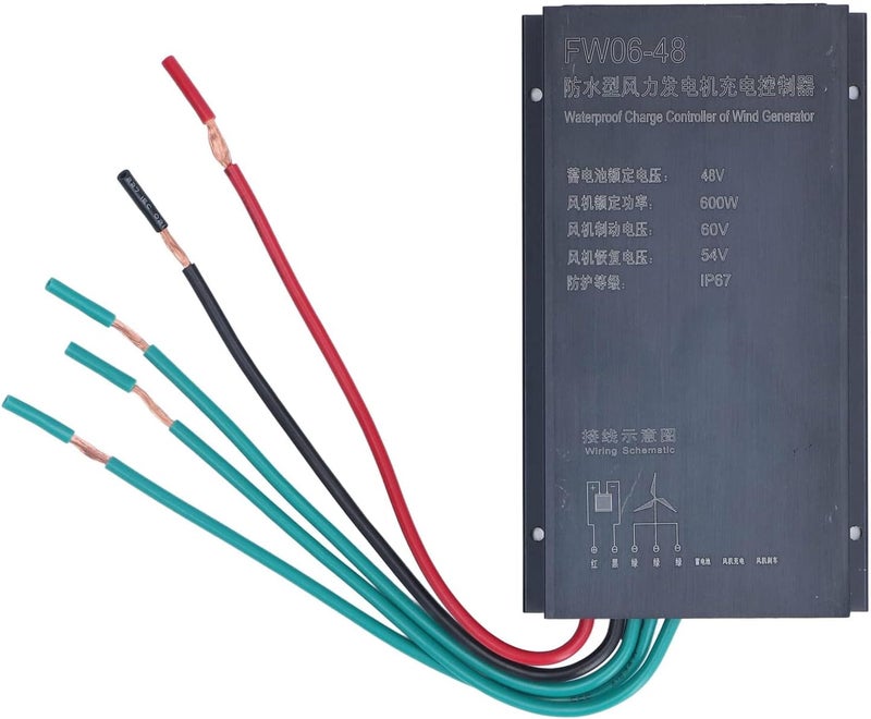Wind Current Regulator 48V 600W | IP67 Weatherproof & Automatic Replenishing | Wind Generator Current Regulator for Wind Turbine Systems | Aluminum Alloy Shell - Image 5