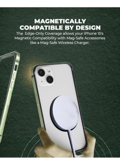 Raegr RAEGR iPhone 15 Case | Anodized Aluminum Bumper | Mag-Safe Compatible | Edge Armor Protective Minimal Case Designed for iPhone 15 (6.1-Inch) 2023 - Light Green RG10588  - Image 3