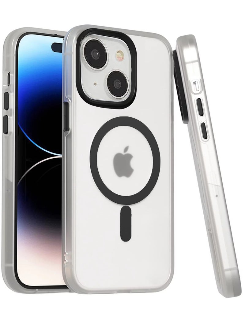 Generic - Magnetic Case For iPhone 12 Case Compatible with MagSafe Military Grade Protection Shockproof Translucent Matte Case Anti Scratch Shockproof Phone Case (clear) - Image 1