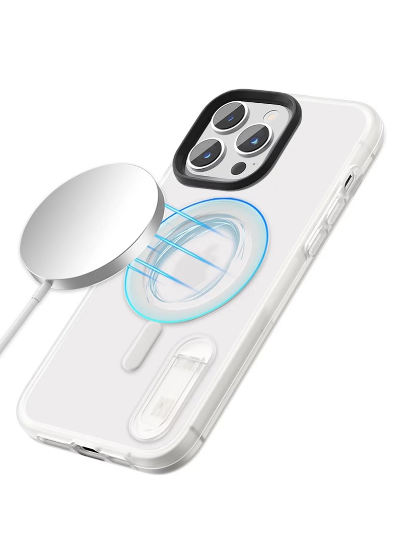 Generic - Magnetic Case For iPhone 12 Case Compatible with MagSafe Military Grade Protection Shockproof Translucent Matte Case Anti Scratch Shockproof Phone Case (clear) - Image 1